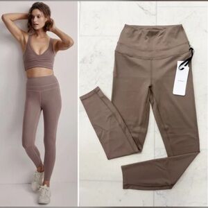 Varley NWT Women's Taupe High-Waisted Leggings!